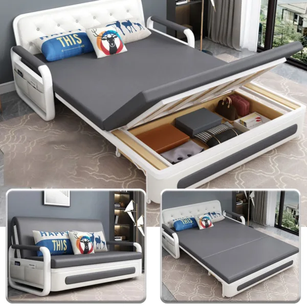 [Nệm Xơ Dừa Cao Cấp + Hộc Tủ Gỗ + Thép Tốt ] Sofa Kéo Thành Giường Thông Minh Nhập Khẩu Cao Cấp Thương Hiệu DAKITA