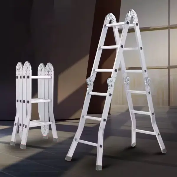 Thang Nhôm Gấp 4 Đoạn DAKITA Chiều Cao Chữ A Linh Hoạt Từ 1.8m, 2.3m, 2.9m, 3.5m, 4.0m