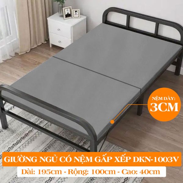 [Nhiều kích thước] Giường Ngủ Có Nệm Gấp Gọn DAKITA DKN - 803V