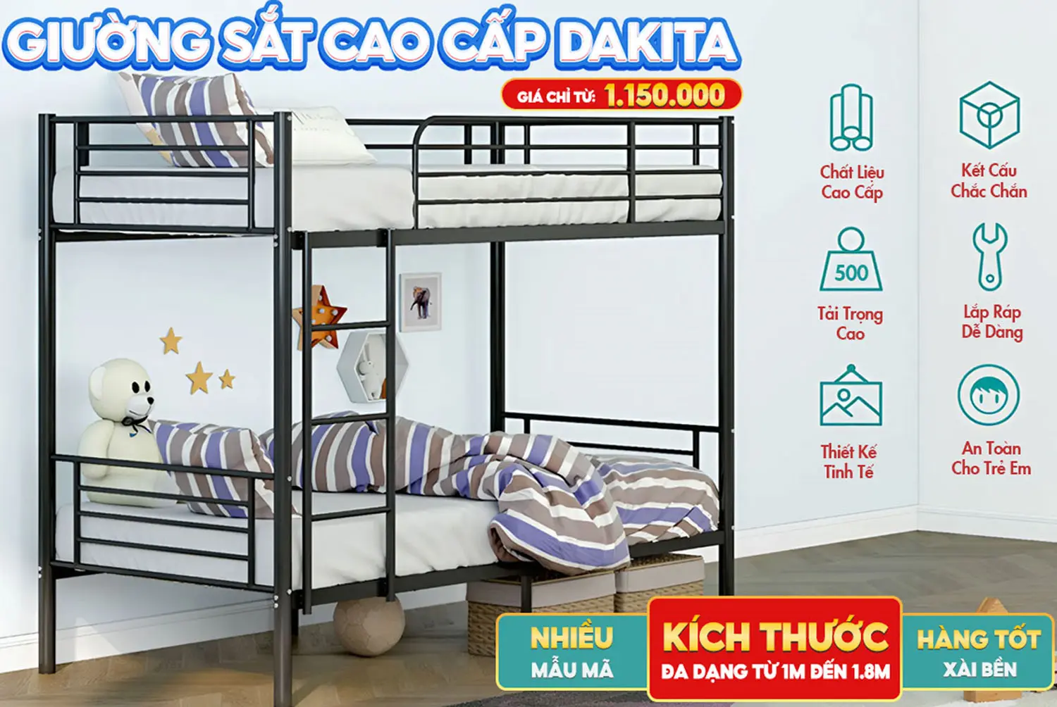 Giường Sắt – Giường Tầng