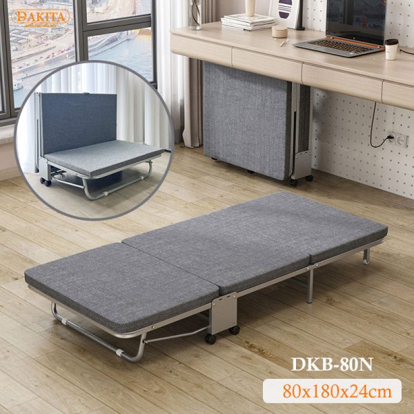 [Rộng 80cm] Giường Ngủ DAKITA DKB-80N - Giường Ngủ Có Nệm Gấp Gọn Đa Năng
