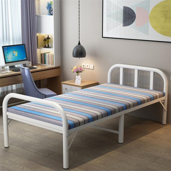 [Rộng 80cm-3 Màu] Giường Ngủ Có Nệm Gấp Gọn DAKITA DKN-800 [KHUNG TRÒN TRẮNG - GIÁ RẺ]