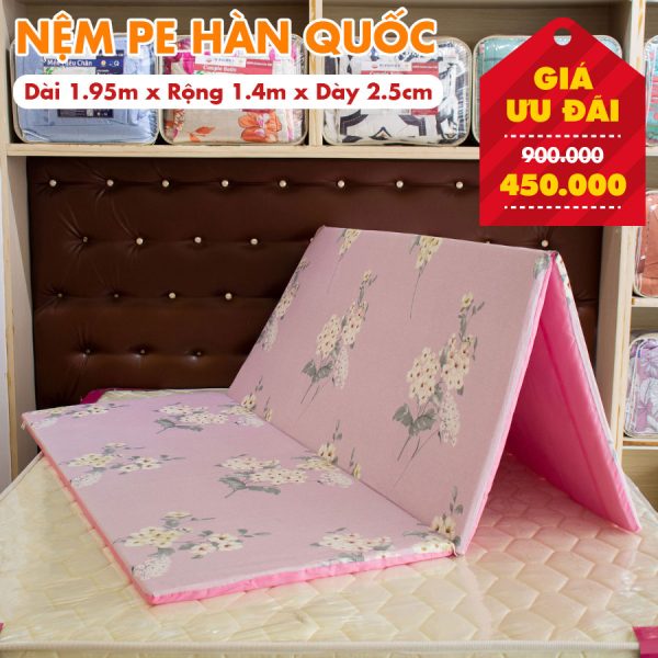 Nệm PE Hàn Quốc Giá Rẻ Nhiều Kích Thước - Màu Ngẫu Nhiên