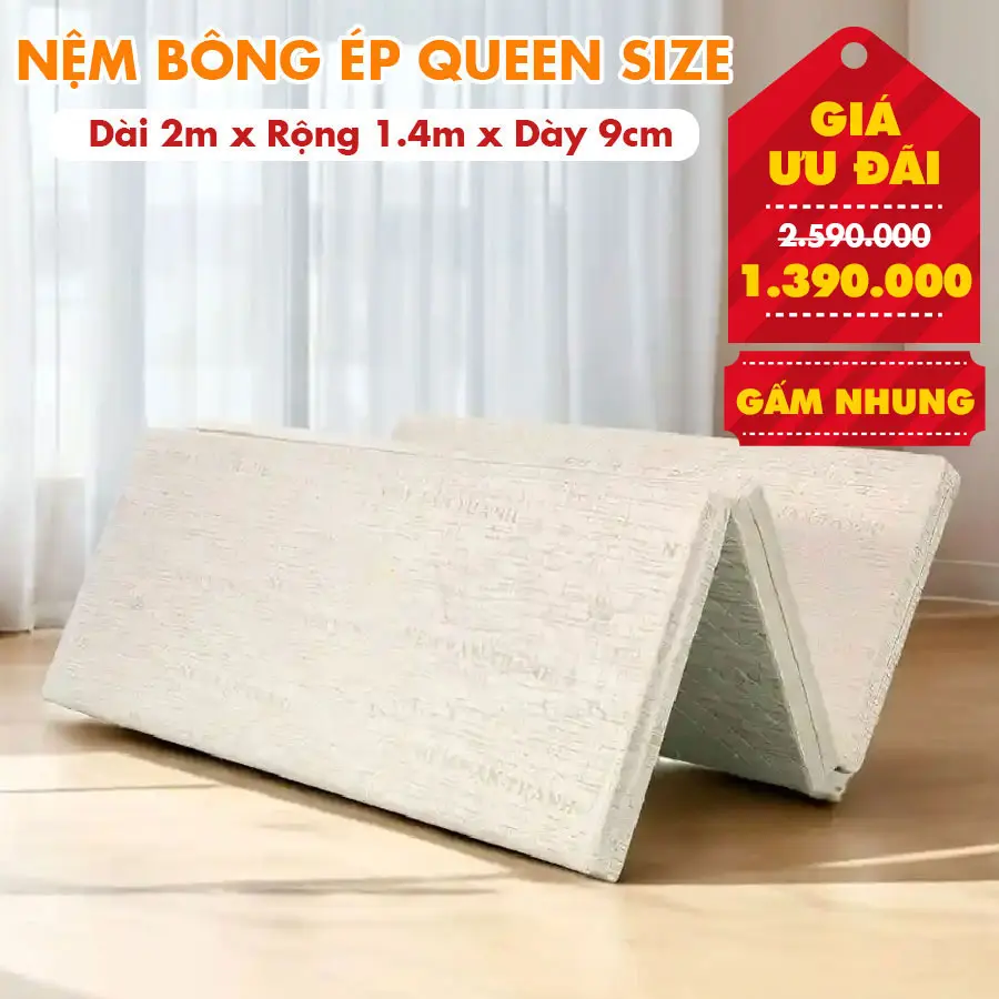 Nem-queen-size-1.4m-vai-gam-nhung