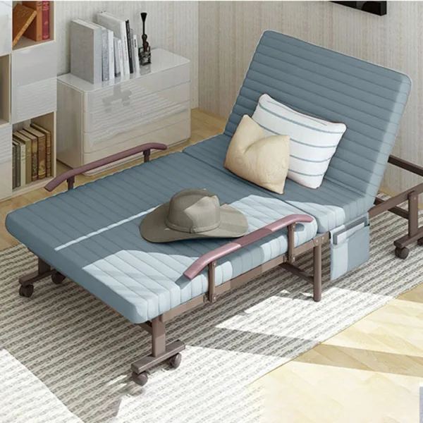 Giường Ngủ Có Nệm Gấp Gọn Loại 2 Đoạn Phần Đầu Nâng Cao Hiệu Dakita Rộng Từ 70cm, 80cm, 90cm, 100cm, 120cm, 150cm