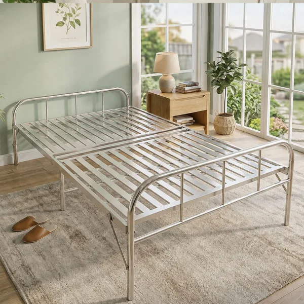 [Có rộng 0.8m, 1m, 1.2m, 1.4m, 1.6m] Giường Inox Xếp Gọn Thương Hiệu DAKITA [INOX ĐẸP – CHẮC CHẮN]