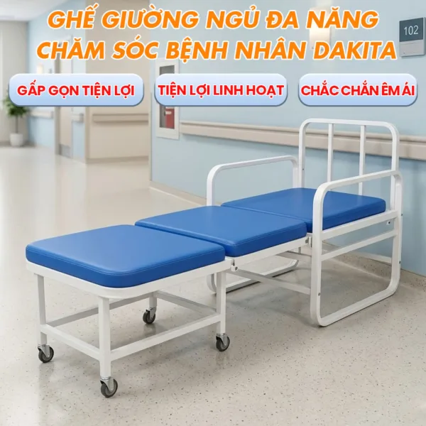 Ghế Giường Ngủ Đa Năng Chăm Sóc Bệnh Nhân DAKITA