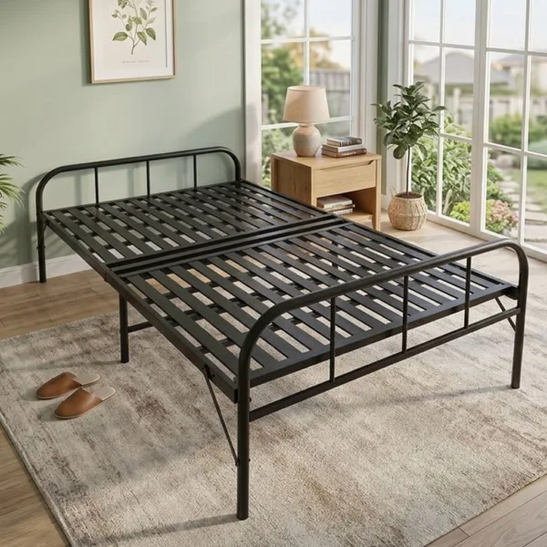 [Rộng 0.8m, 1m, 1.2m] Giường Sắt Xếp Gọn Thương Hiệu DAKITA [THÉP DÀY]